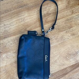 Coach Black Wristlet